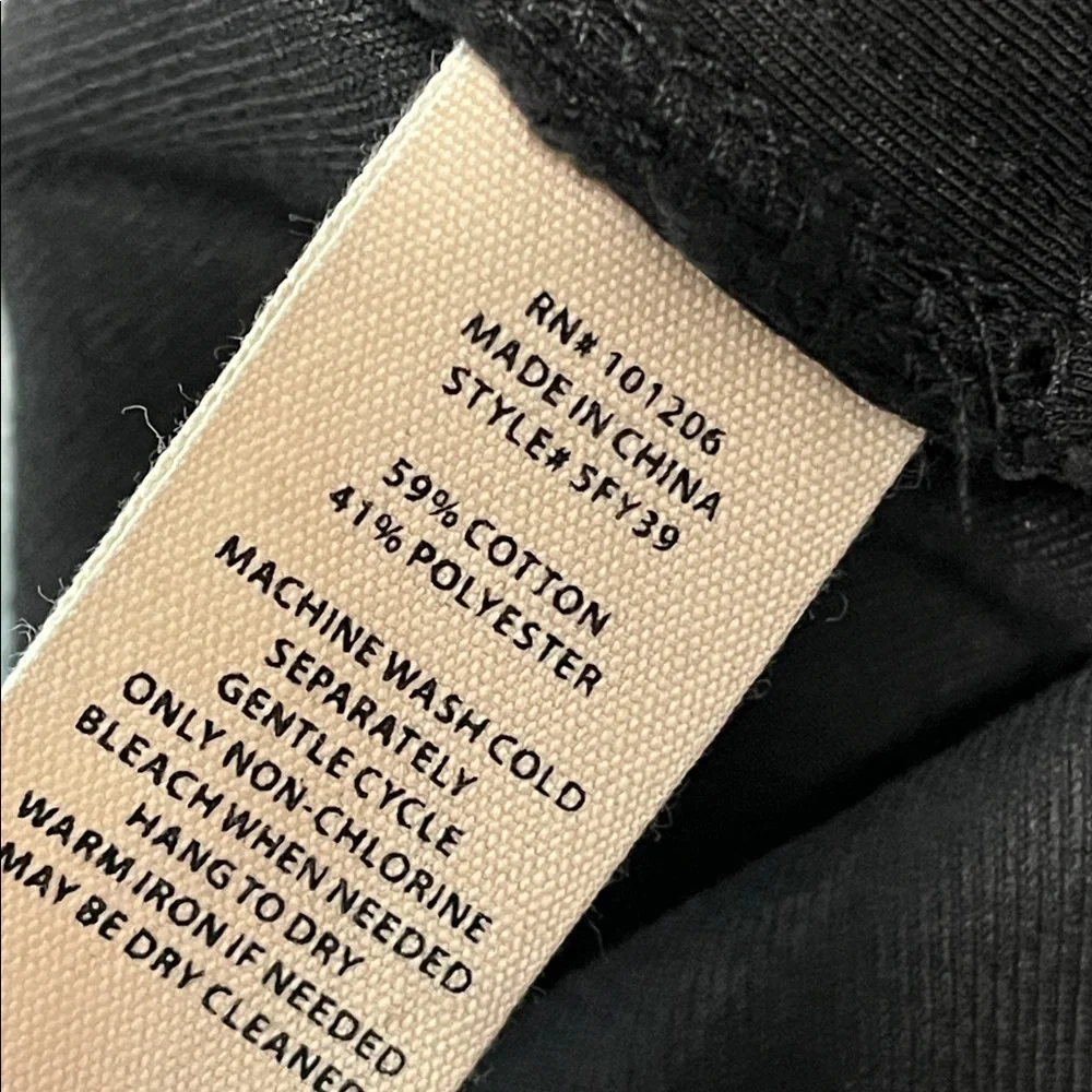 Soft Surroundings Black Jeans 22W Skinny Ankle Minimalist Capsule Comfort
